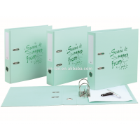 paper lever arch file pastel green