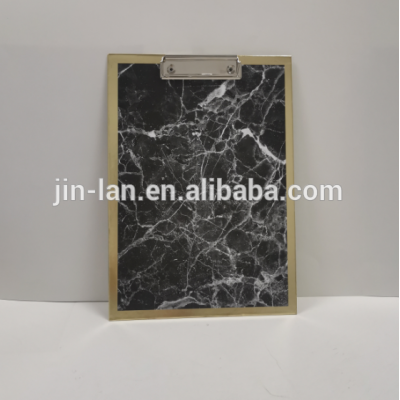 clipboard marble design with gold foil