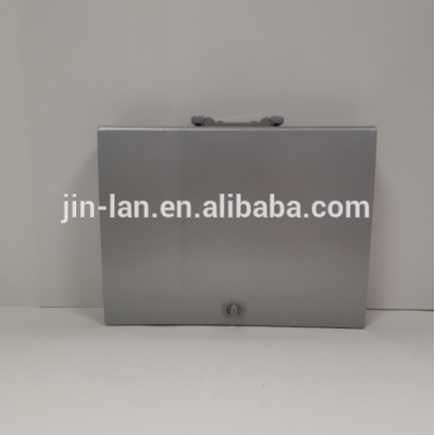 A4  box file with handle metal color